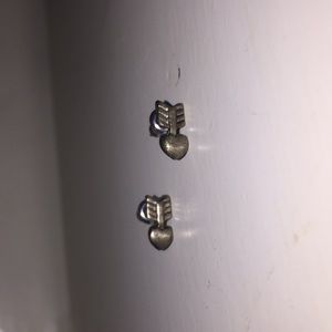 Arrow + heart earrings